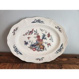 Vtg Wedgwood Williamsburg China POTPOURRI Oval Serving Platter 13.5"
